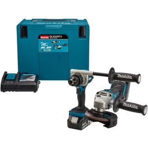 Makita DLX2430TJ Accu Combiset 2-delig (DDF486  DGA504) 18V 5.0Ah in Mbox