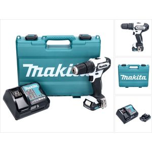 Makita HP333DSAW klopboor-/schroefmachine (wit) | 12V max 1x Akku 2.0Ah Li-ion  - HP333DSAW