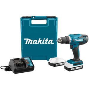 Makita DF488D002 18v Accu-schroefboormachine 1.5 Ah Incl. 2 accus, Incl. koffer