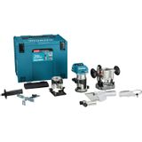 Makita RT001GZ15 XGT 40V Max Li-ion Accu Boven- En Kantenfrees Body Met Diverse Voeten In Mbox Met Geleiderail Adapter