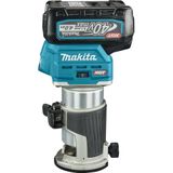 Makita RT001GM206 XGT 40V Max Li-ion Accu Boven- En Kantenfrees Set (2x 4,0Ah) In Mbox - 89 X 89 Mm - Koolborstelloos