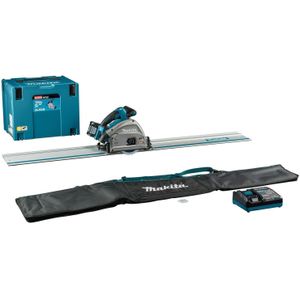 Makita SP001GM102 Accu Invalcirkelzaag 165mm AWS + Geleiderail en Tas XGT 40V Max 4.0 Ah in Mbox