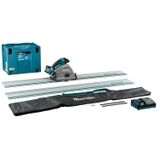 Makita SP001GM103 Accu Invalcirkelzaag AWS XGT 40V Max  Geleiderail (2st.), Koppelstrip en Tas 4.0 Ah in Mbox