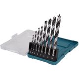 Makita - D-77257 - Houtborenset - 8-delig - 3 tot 10 mm - Kunststof Cassette