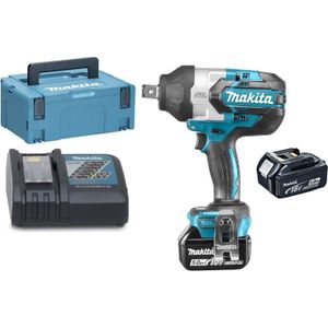 Makita DTW1001RTJ DTW1001RTJ Accu-slagmoersleutel 18 V 5 Ah Incl. 2 accus, Incl. lader, Incl. koffer