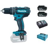 Makita DHP482RFJ 18V Li-Ion Accu Klopboor-/schroefmachine Set (2x 3.0Ah Accu) In Mbox