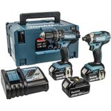 Makita - Combiset DLX2131JX1 - Accu Boormachine - 18 V - 3x 3.0Ah - Li-ion - In Mbox