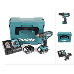 Makita DDF482RFJ 18V Li-Ion Accu Boor-/Schroefmachine Set - 2x 3.0Ah Accu