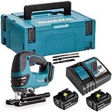 Makita  DJV180RTJ | 18 V Decoupeerzaag | D-greep | 5,0 Ah accu (2 st) & snellader | in Mbox DJV180RTJ