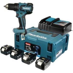 Makita DDF459RF4J BOORMACHINE KOOLBORSTELLOOS 18 VOLT 3,0AH LI-ION | MET 4 ACCU'S