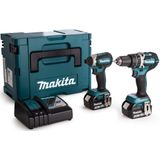 Makita DLX2180TJ Accu Combiset 2-delig (DHP484  DTD153) 18V 5.0Ah in Mbox