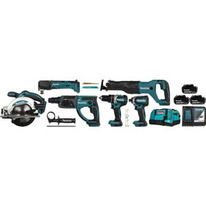 Makita Accu Combiset DLX6038T - 18 V - Combiset - Voor Divers Zaag-, Boor- En (Slag)Schroefwerk