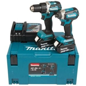 Makita DLX2289ZJ combiset (bodies) - DDF485 18v Boor- en schroefmachine + DTD153 Accu slagschroevendraaier | zonder accu's en lader