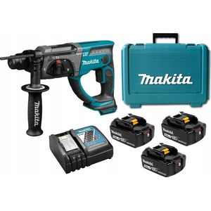 Makita Klopboormachine 18v 3x5.0Ah + ACC DHR202RTE3