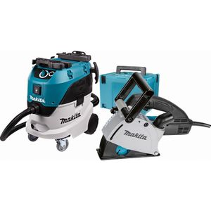 Makita DK0093J Combiset SG1251 Sleuvenfrees Ø125mm en VC4210L Stofzuiger 42L L-Klasse in Mbox