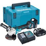 Makita DGA513RTJ Accu Haakse Slijper 125mm 18V 5.0Ah in Mbox