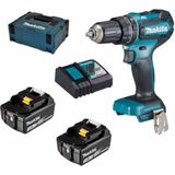 Makita DHP485RFJ 18V Li-Ion accu klopboor-/schroefmachine set (2x 3.0Ah accu) in Mbox - koolborstelloos