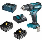 Makita DHP485RFJ 18v Klopboor- en schroefmachine brushless 3,0 Ah accu (2 st), snellader, Mbox