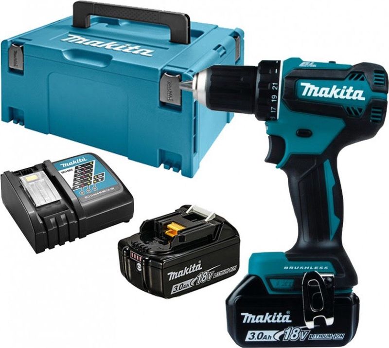Makita DDF485RFJ 18V - Accuboor-/schroefmachine - 3,0 Ah accu (2 st)