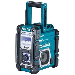 Makita draadloze bouwplaatsradio DMR112 Radio FM, DAB Plus, Bluetooth, zonder batterij en oplader