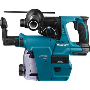 Makita combihamer - DHR242ZJW - 18 V - SDS-Plus - zonder accu's en lader - in Mbox - met stofafzuiging