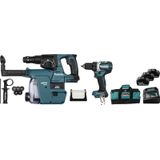 Makita DLX3106TW1 3-delige Combiset (2x 5.0Ah Accu) In Tas