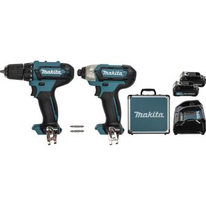 Makita CLX224SAX1 Comboset - accuboor DF333 + slagschroever TD110 12V 2.0Ah Li-Ion - CLX224SAX1