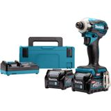 Makita TD001GD201 XGT 40V Max Li-Ion Accu Slagschroevendraaier Set (2x 2,5Ah) In Mbox - 210Nm - Koolborstelloos