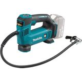 Makita Compressor 18 V Zwart en Blauw - Compacte Luchtpomp met Adapters