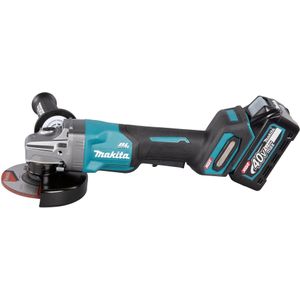 Makita GA016GM201 - Accu Haakse Slijper Set - 125mm - Koolborstelloos - 40V Max Li-Ion - 2x 4,0Ah