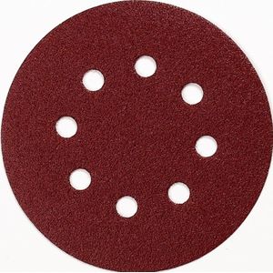 Makita P-43608 klittenband-slijpschijven 5 inch rood