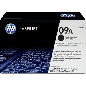 HP 09A Black Original LaserJet Toner Cartridge tonercartridge 1 stuk(s) Origineel Zwart