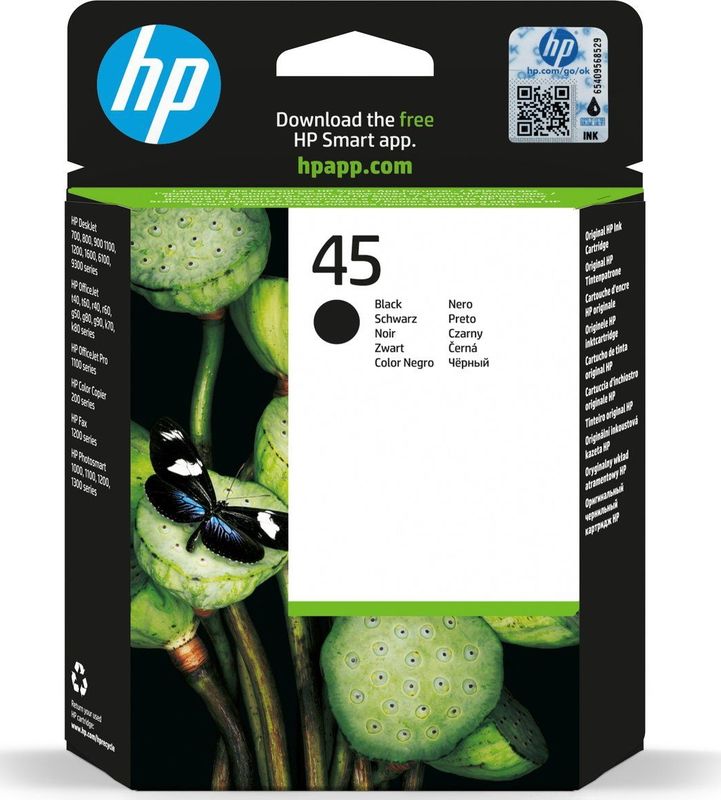 HP - 45 - Inktcartridge - Zwart - Origineel - 42 ml