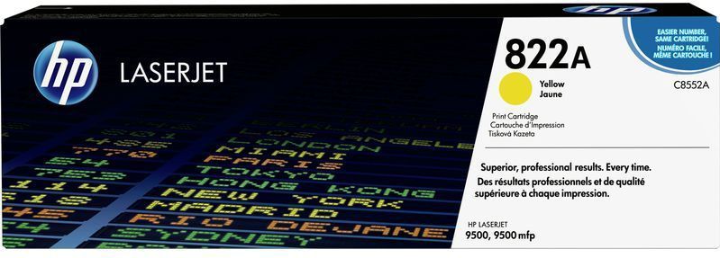 HP 822A Yellow Original LaserJet Toner Cartridge tonercartridge 1 stuk(s) Origineel Geel