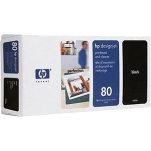 HP Cartouche d'encre noire 80 350-ml inktcartridge 1 stuk(s) Origineel Hoog (XL) rendement Zwart