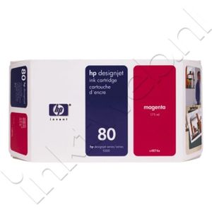HP Cartouche d'encre magenta 80 350-ml inktcartridge 1 stuk(s) Origineel Hoog (XL) rendement