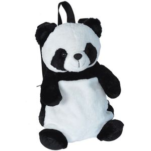 Pluche panda rugzak/rugtas knuffel 33 cm - Pandaberen dieren knuffels - Schooltas/gymtas
