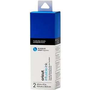 Cricut Infusible Ink Transfer 2 Vellen | 11,4 cm x 30,5 cm (4,5"" x 12"") | True Blue | Ideaal voor gebruik Mok Press