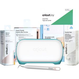 Cricut Papierschneidegerät Joy Starter Bundle, Starter Set mit Klinge Schneidematte Einlegekarten Transferfolie