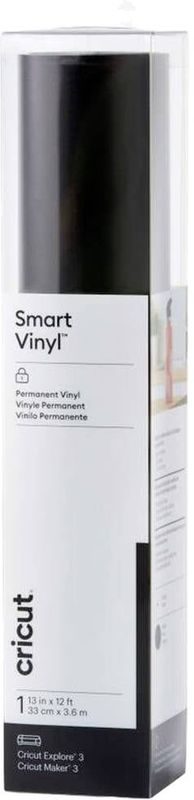 Cricut zelfklevende vinyl folie "Smart Vinyl - Permanent", 33 x 360 cm - Zwart