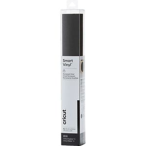 Cricut Smart Vinyl Permanent Met Gloed 33 X 91 Cm - Zwart (1 Vel)