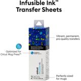 Cricut Infuusbare Inkt Transfervellen 11.4 X 30.5 Cm - Blauwe Verfspatten (2 Vellen)