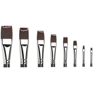 Winsor & Newton Galeria acrylverfpenseel plat lange steel (nummer 2)