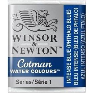 Winsor & Newton Cotman aquarelverf 327 intense blue (halve nap)