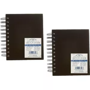 Winsor & Newton Schetsboek Met Spiraalbinding – 50 Vellen, 170 G/m², Microgeperforeerd, A5 – Voor Potlood, Inkt En Lichte Aquarel
