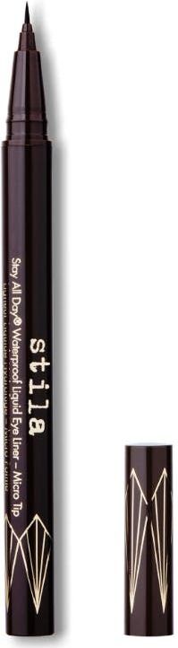 Stila - Stay All Day Micro Tip - Waterproof Liquid Eye Liner - Donkerbruin - 0.50ml