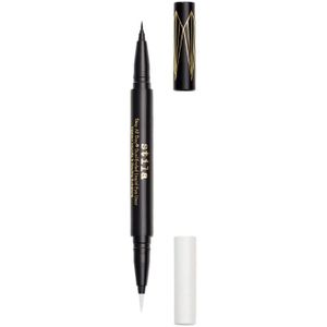 Stila Stay All Day® Dual-Ended Waterproof Liquid Eye Liner Eyeliner, Intense Black, 1 ml