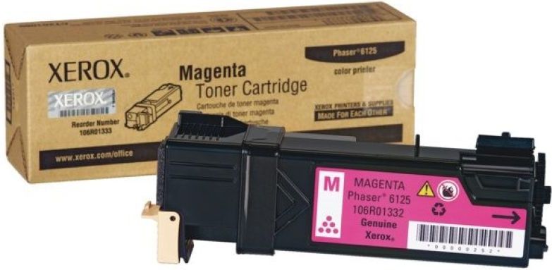 Xerox - 106R01332 - Toner - Magenta - Geschikt voor Phaser 6125 - Ongeveer 1.000 pagina's