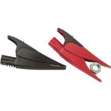 Fluke AC285 Veiligheids-krokodilklemmenset Bus 4 mm CAT IV 600 V, CAT III 1000 V Rood, Zwart
