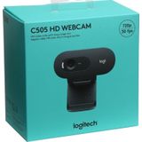 Logitech C505e Webcam - 1280 x 720 HD - Zwart